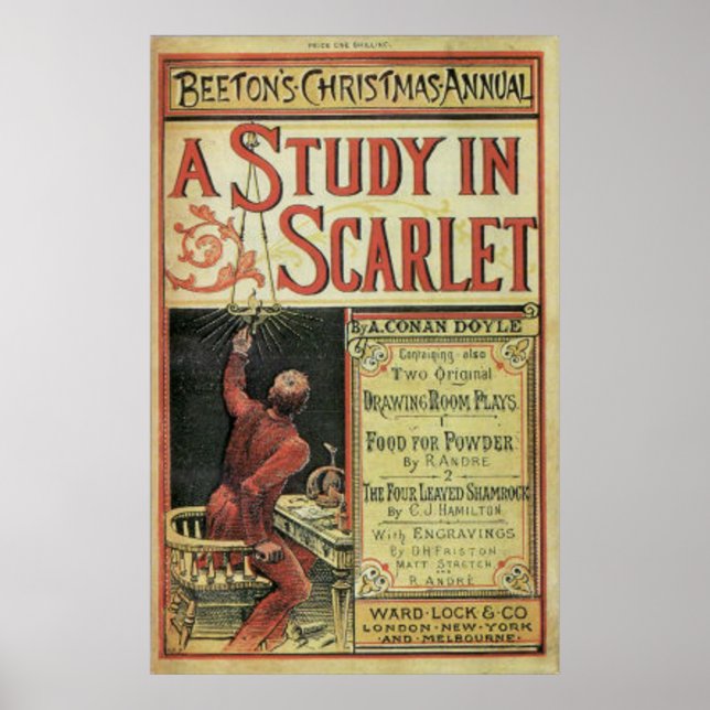 POSTER da Primeira História de Sherlock Holmes (Frente)