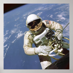 poster da Primeira Marcha Espacial Americana 24"x2