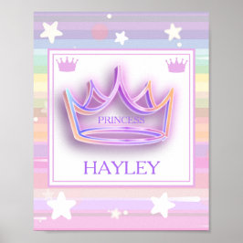 Poster da princesa personalizada