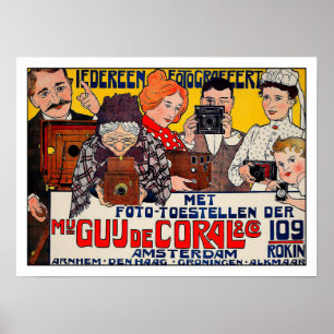 Poster da propaganda de Affiche - câmeras 1901