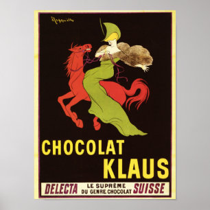 Poster da propaganda de Chocolat Klaus
