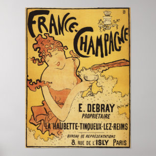 Poster da propaganda de E. Deb Ray Champagne