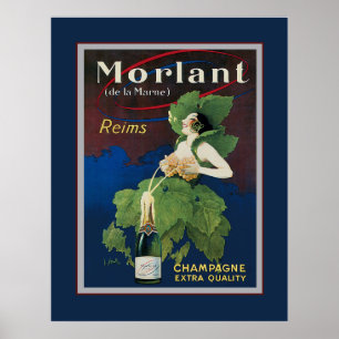 Poster da propaganda de Morlant Champagne