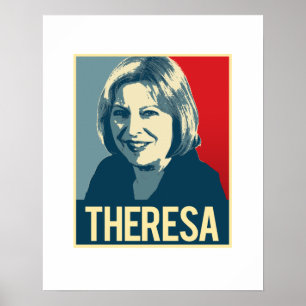 Poster da propaganda de Theresa -
