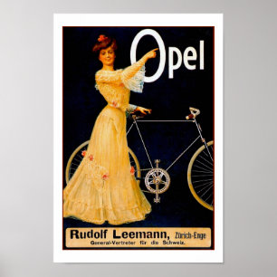 Poster da propaganda do vintage das bicicletas de