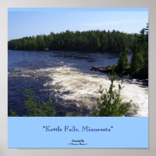Poster Da "quedas chaleira, Minnesota "