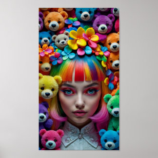 Poster da Rainbow Anime Mulher