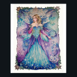 Poster da rainha da fada de inverno<br><div class="desc">Poster da rainha da fada de inverno com minha arte aquática.</div>