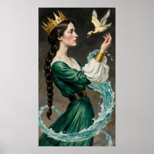 Poster da Rainha Feiticeira da Fantasia do Vestido
