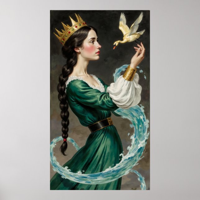 Poster da Rainha Feiticeira da Fantasia do Vestido (Frente)