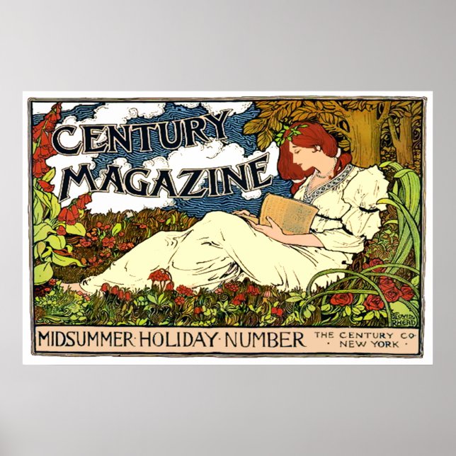 Poster da revista Vintage Art Nouveau Century (Frente)