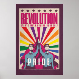 Poster da Revolução do Orgulho Vintage