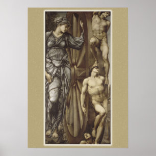 Poster da roda da fortuna CC0183 de Burne-Jones