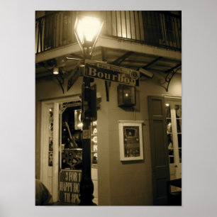 Poster da rua de Bourbon