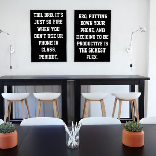 Poster da sala de aula central