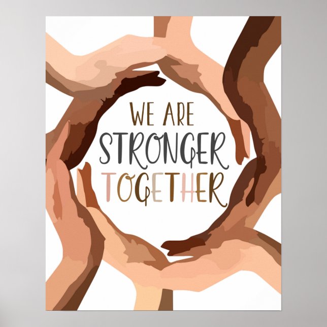 Poster da sala de aula de diversidade (Frente)