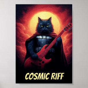Poster da sala de Bandas personalizada Gato Sic-