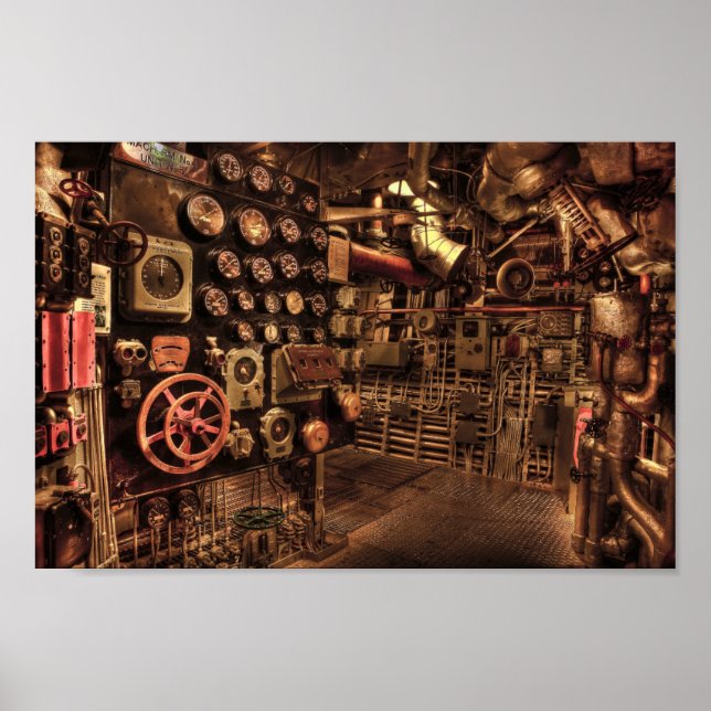 poster da sala do motor (Frente)