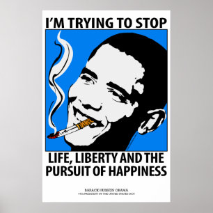 Poster da sátira da política de Barack Obama