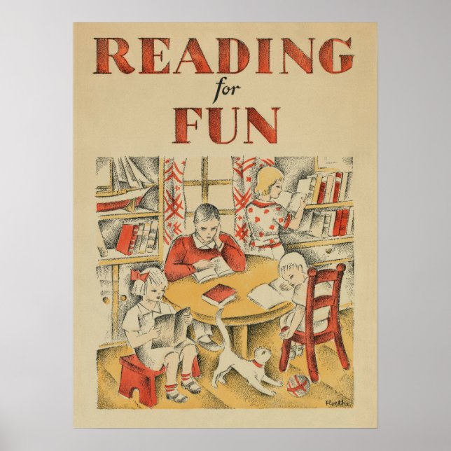poster da Semana do Livro Infantil de 1935 (Frente)