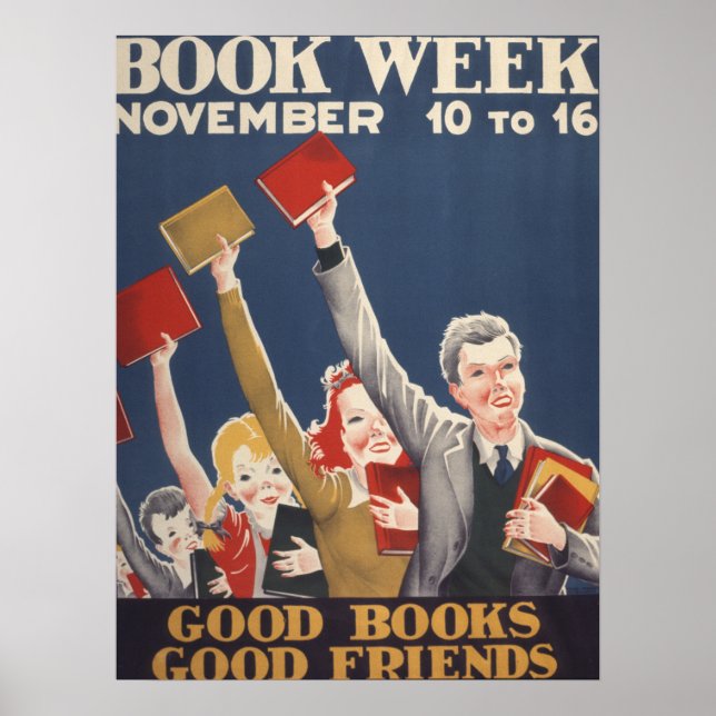 poster da Semana do Livro Infantil de 1940 (Frente)