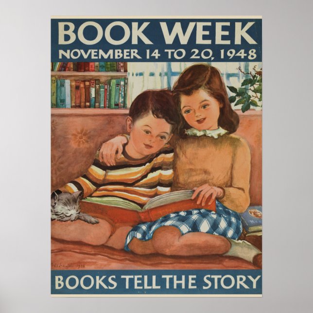 poster da Semana do Livro Infantil de 1948 (Frente)