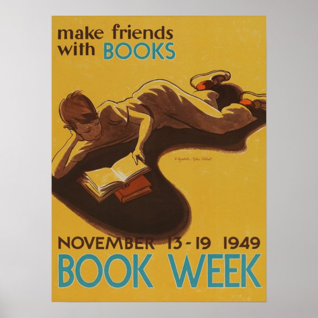 poster da Semana do Livro Infantil de 1949 (Frente)