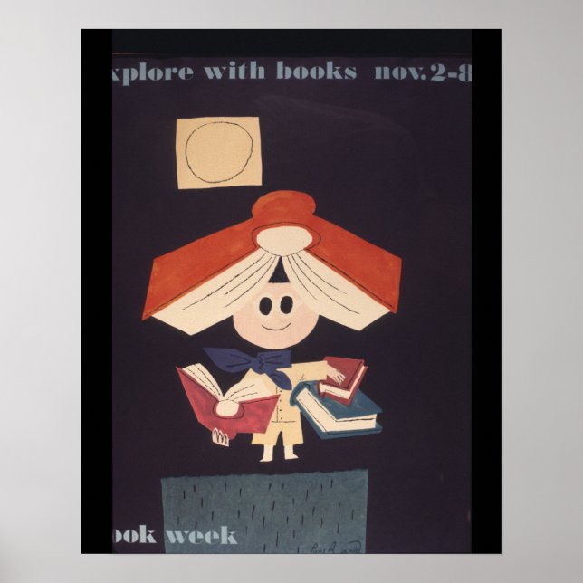 poster da Semana do Livro Infantil de 1958 (Frente)