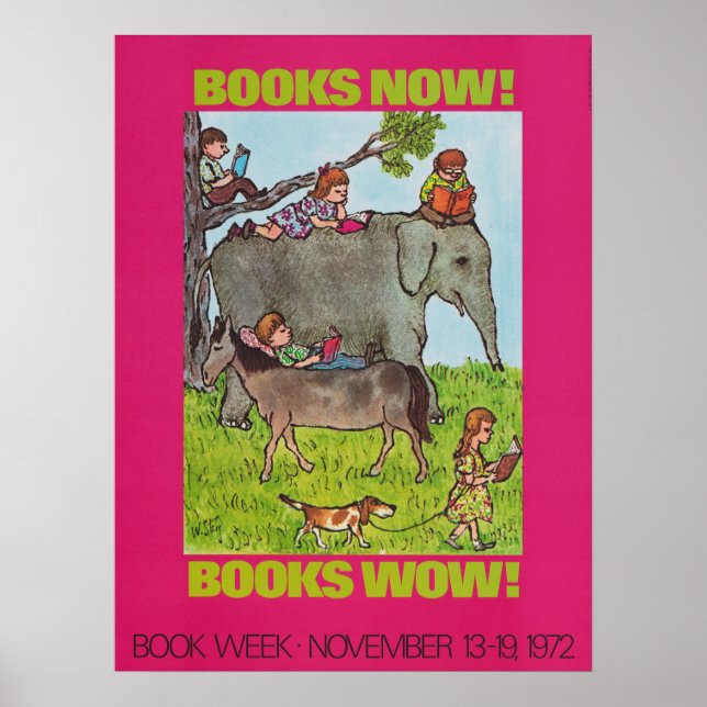 poster da Semana do Livro Infantil de 1972 (Frente)