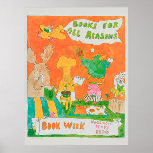 poster da Semana do Livro Infantil de 1974