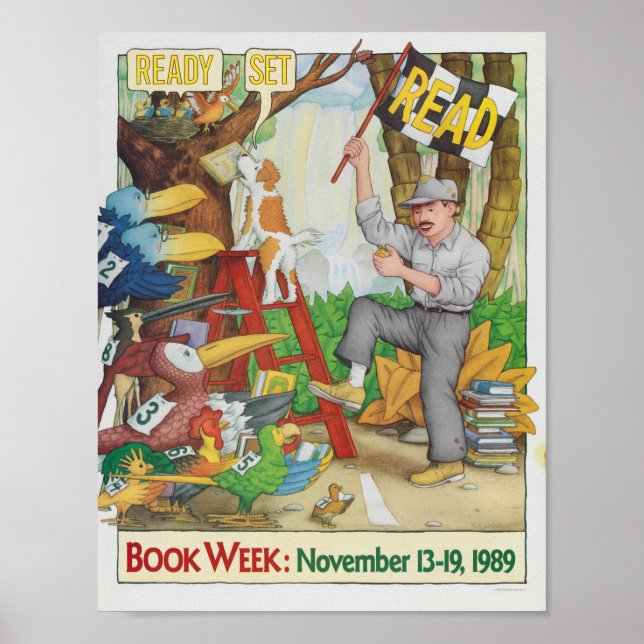 poster da Semana do Livro Infantil de 1989 (Frente)