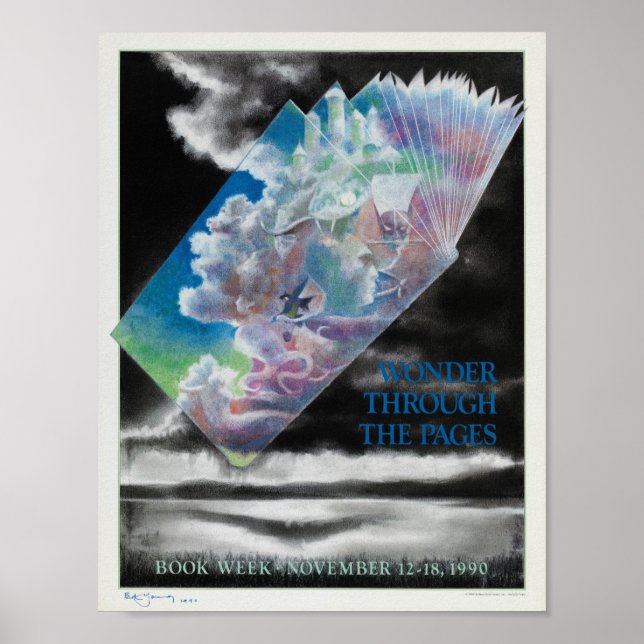 poster da Semana do Livro Infantil de 1990 (Frente)