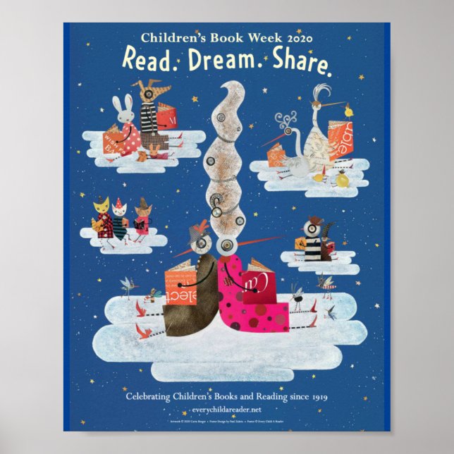 poster da Semana do Livro Infantil de 2020 (Frente)