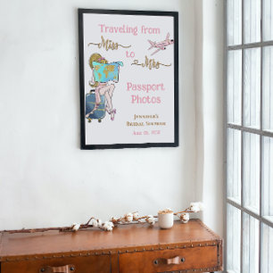 Poster Da Senhorita à Sra. Chá de panela Journey Photo Si