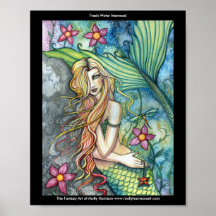 Poster da sereia da água fresca grande