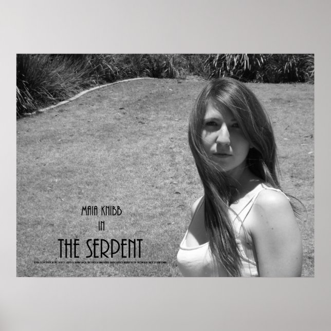 Poster da Serpente - Maia Knibb (Frente)