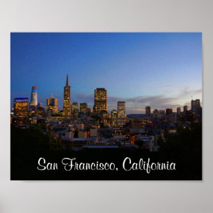 Poster da skyline #3 de San Francisco