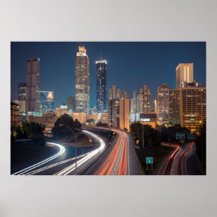 Poster da skyline de Atlanta