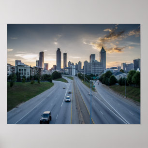 Poster da skyline de Atlanta