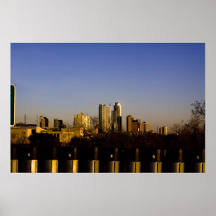 Poster da skyline de Austin Texas