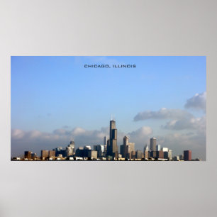 Poster da skyline de Chicago