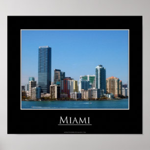 Poster da skyline de Miami