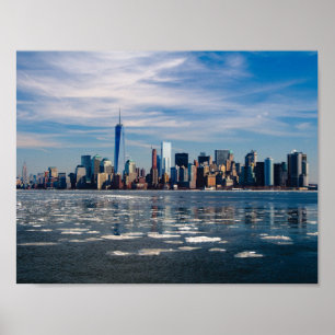 Poster da skyline de New York Manhattan