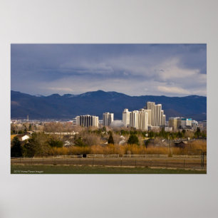 Poster da skyline de Reno