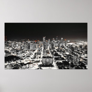Poster da skyline de Seattle