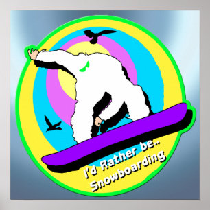 Poster da snowboarding