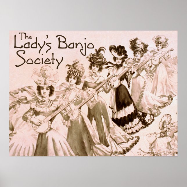 Poster da Sociedade Banjo de Lady (Frente)