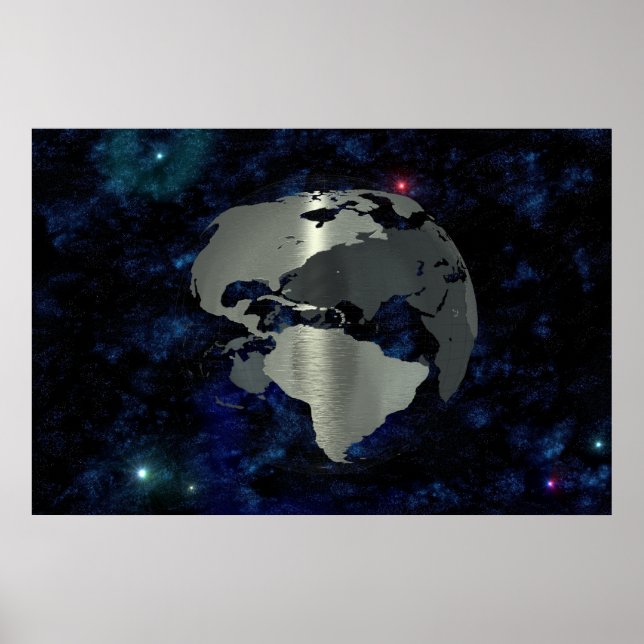 Poster da Terra de Metal (Frente)