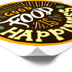 POSTER DA TIPOGRAFIA DA COMIDA