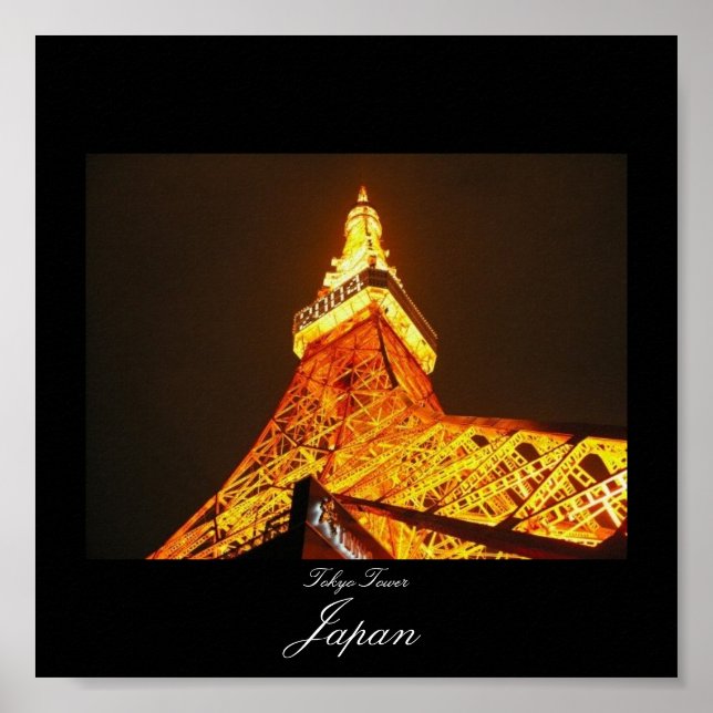 Poster da Torre de Tóquio no Japão (Frente)